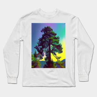 Colorful tree in the sun Long Sleeve T-Shirt